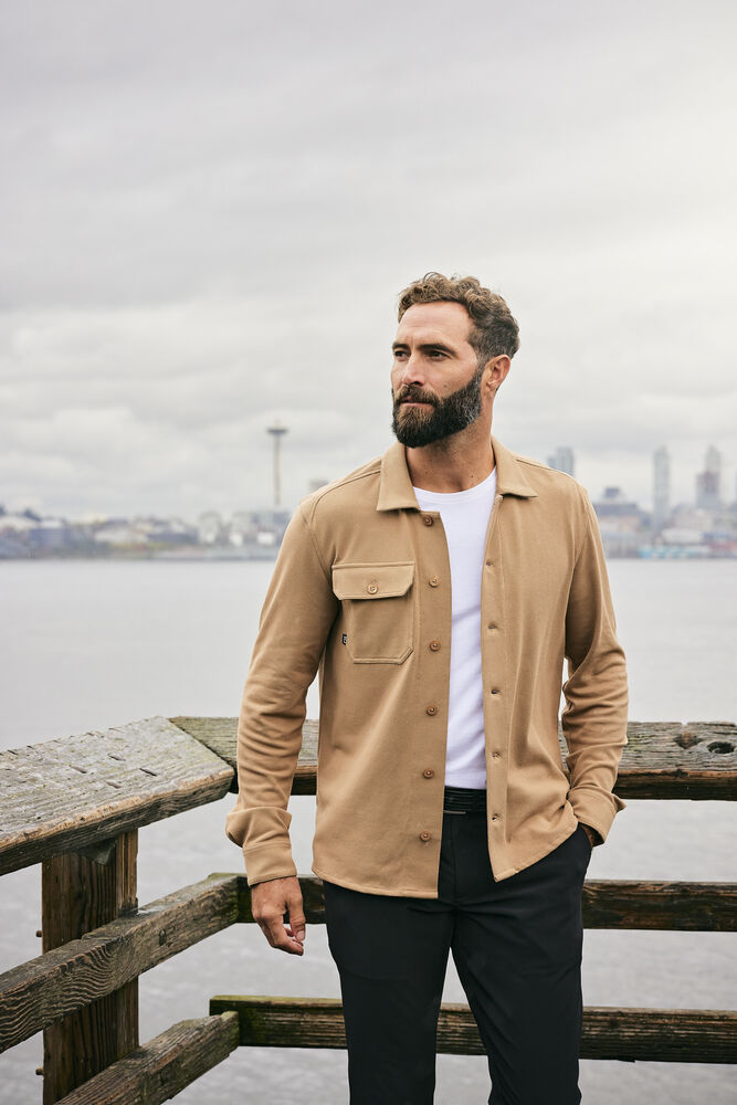 Cutter & Buck Advantage Leisure Overshirt Herr - Khaki-6