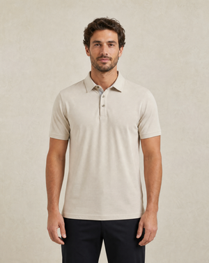 Cutter & Buck Advantage Premium Polo Herr - Beige