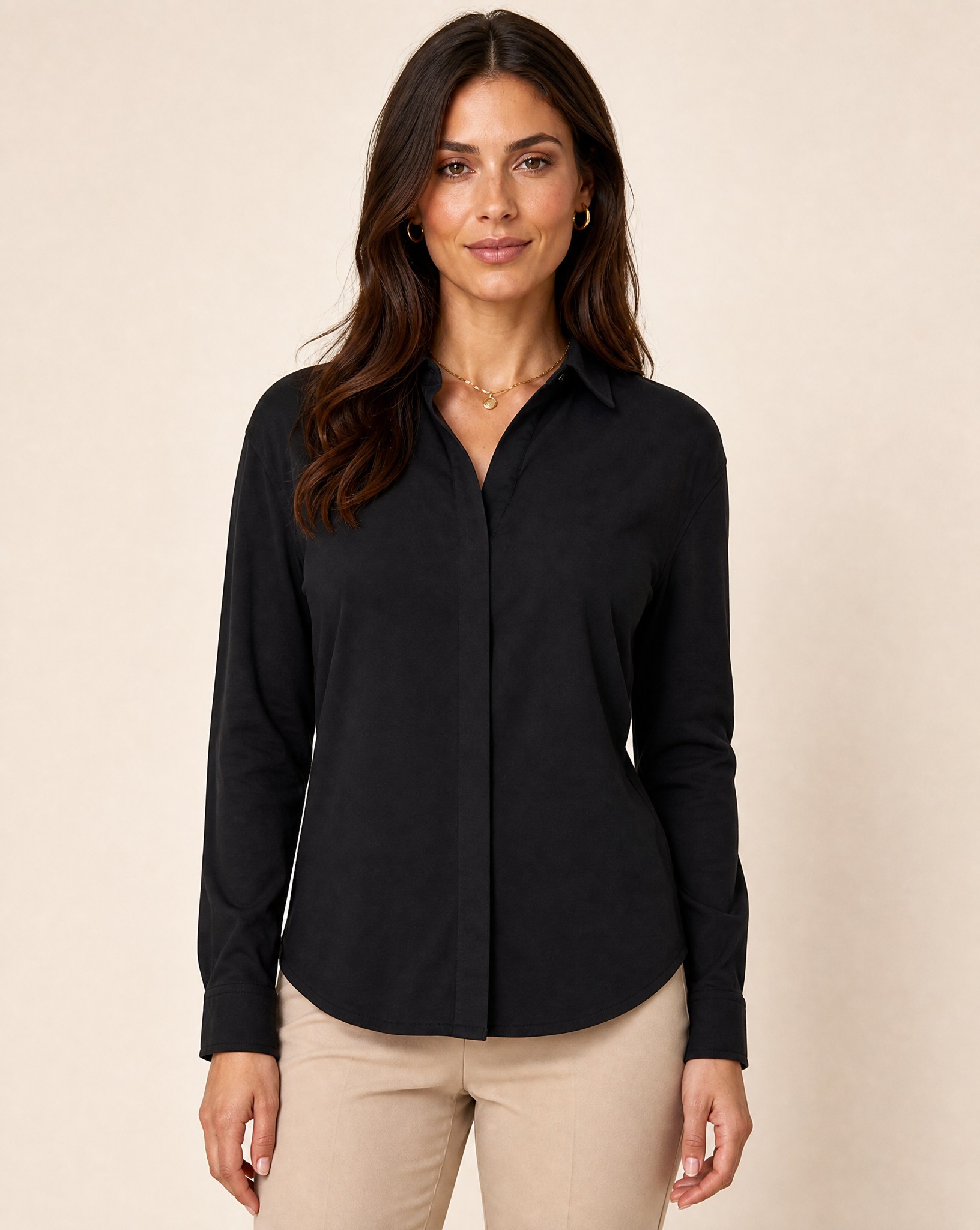 Cutter & Buck Hedley Stretch Shirt Dam - Svart
