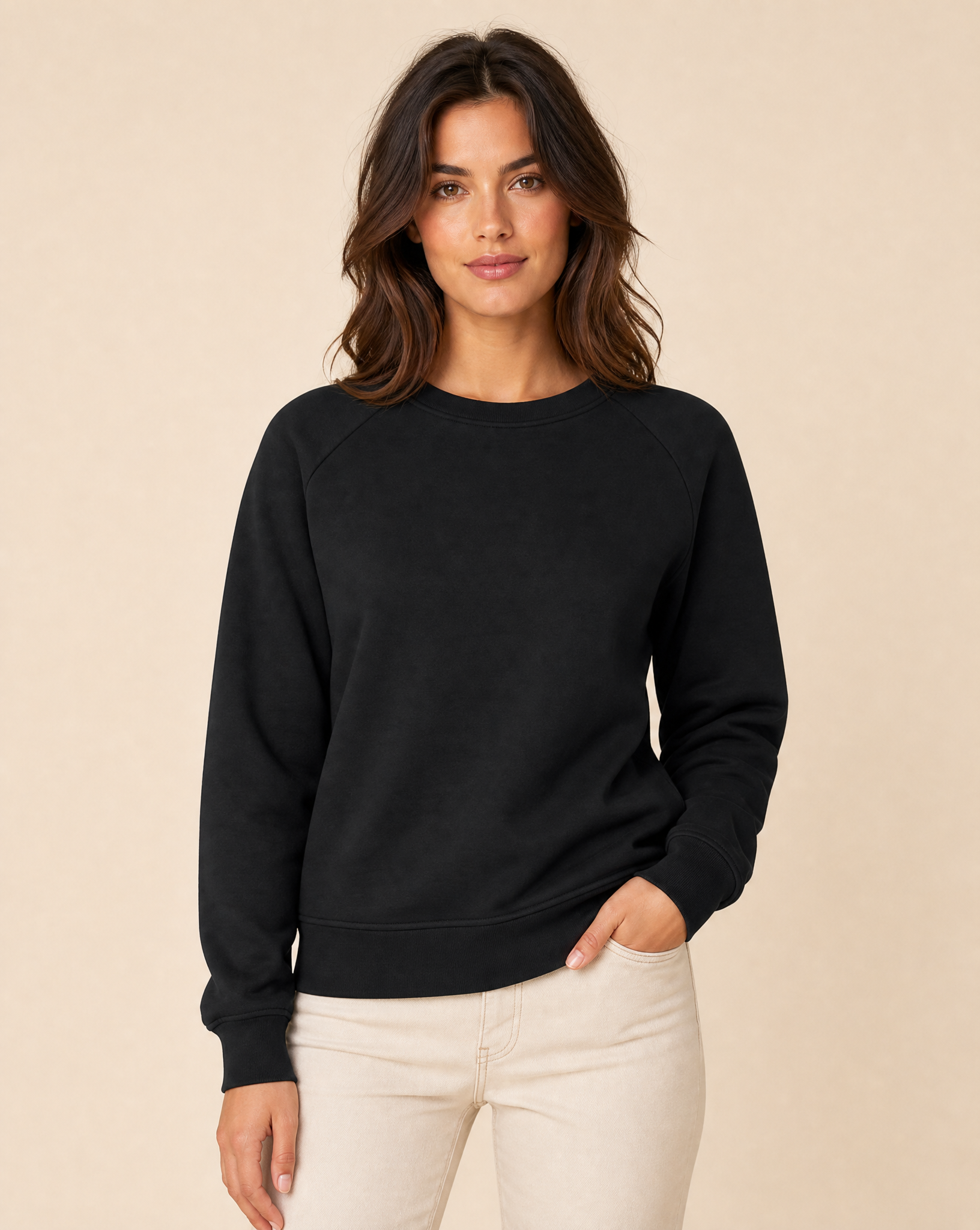 Cutter & Buck Pemberton Crewneck Sweatshirt Dam - Svart