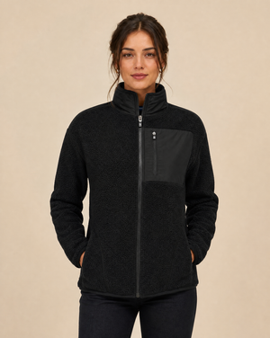 Cutter & Buck Cascade Sherpa Fleece Dam - Svart