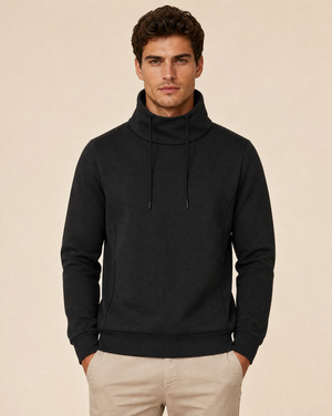 Clique Hobart Polo Sweatshirt Herr - Svart