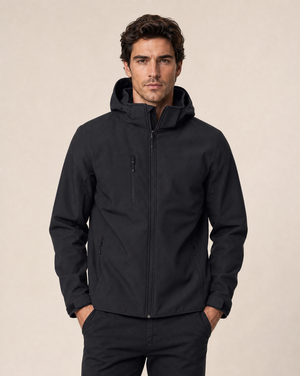 Clique Classic Softshell Hoodie Jacka Herr - Svart