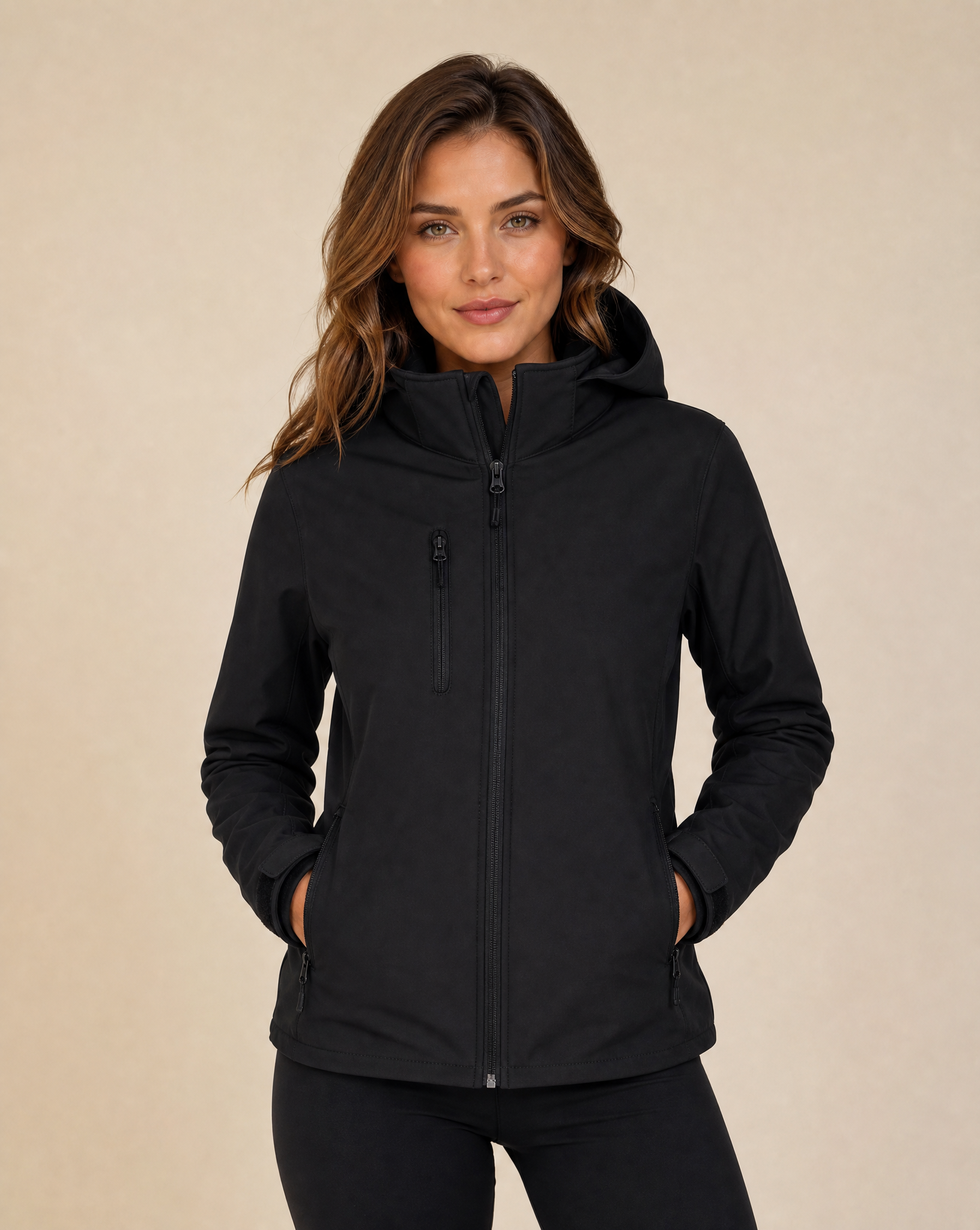 Clique Classic Softshell Hoodie Jacka Dam - Svart