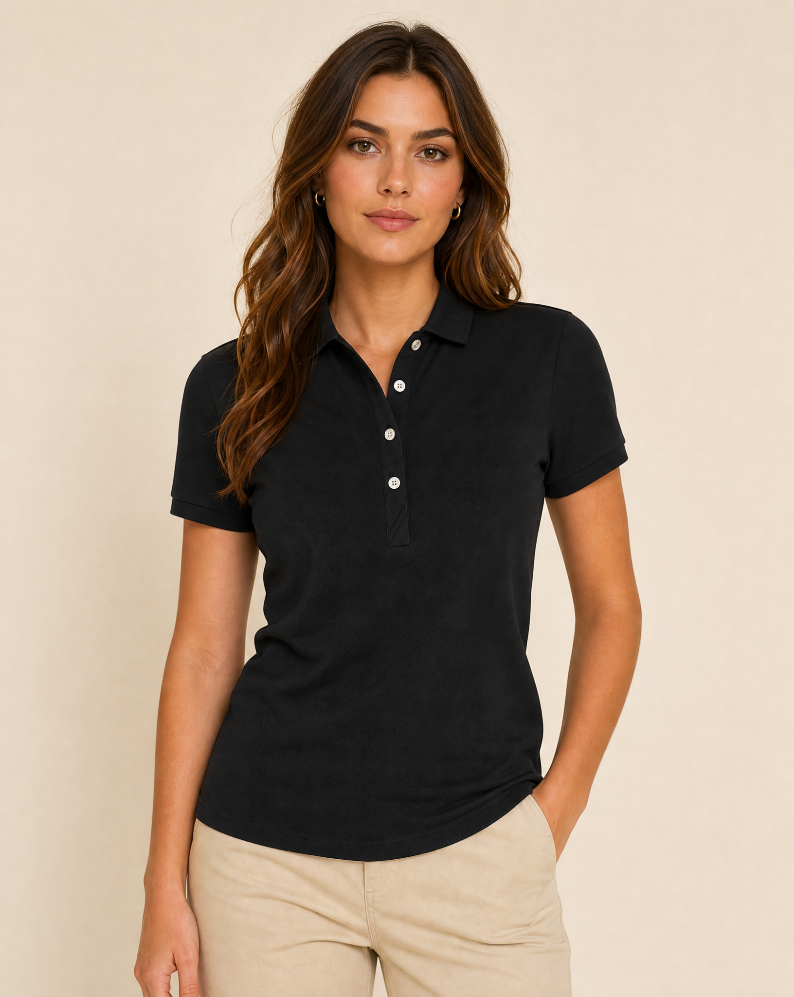 Cutter & Buck Virtue Polo Solid Dam - Svart