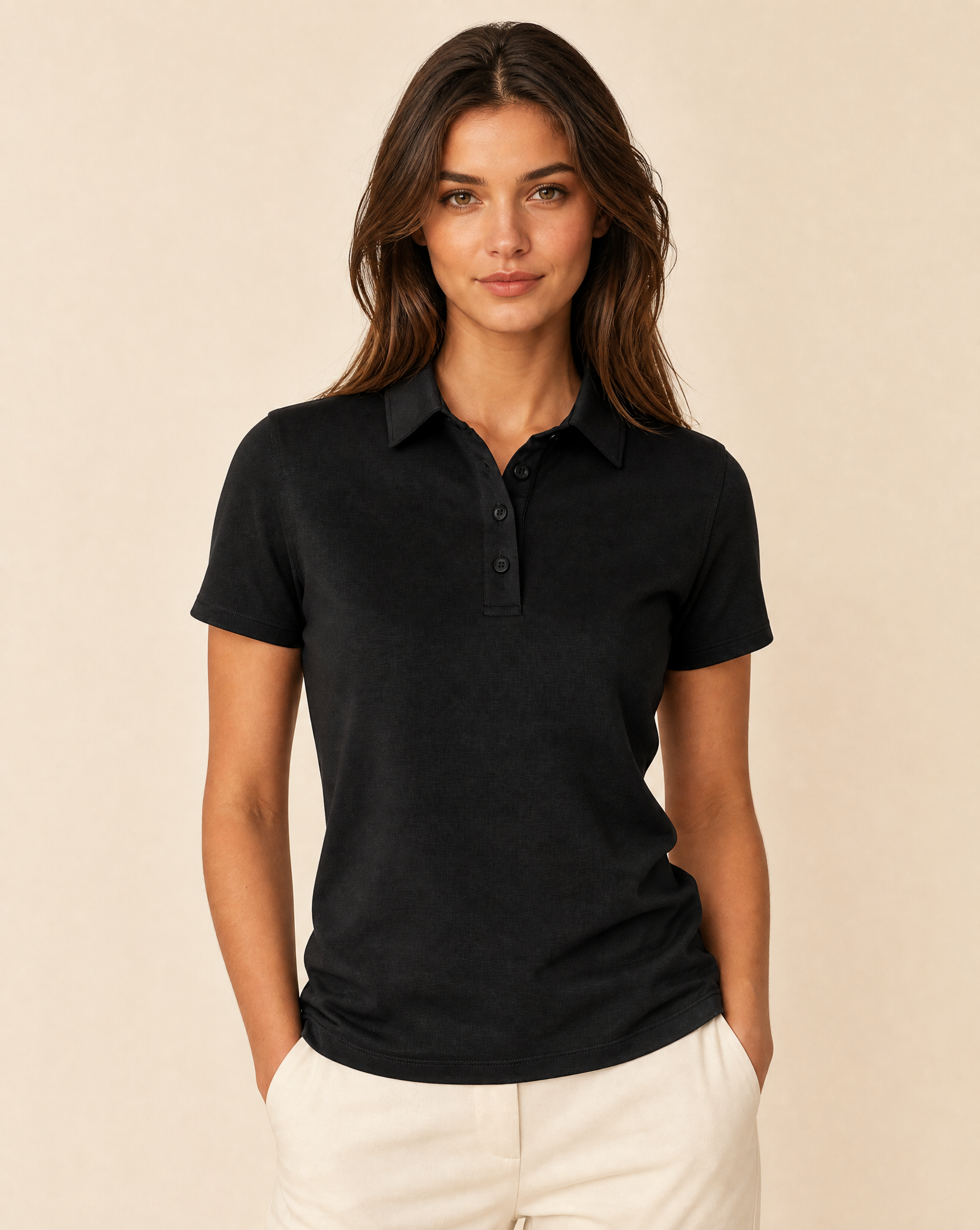 Cutter & Buck Oceanside Stretch Polo Dam - Svart