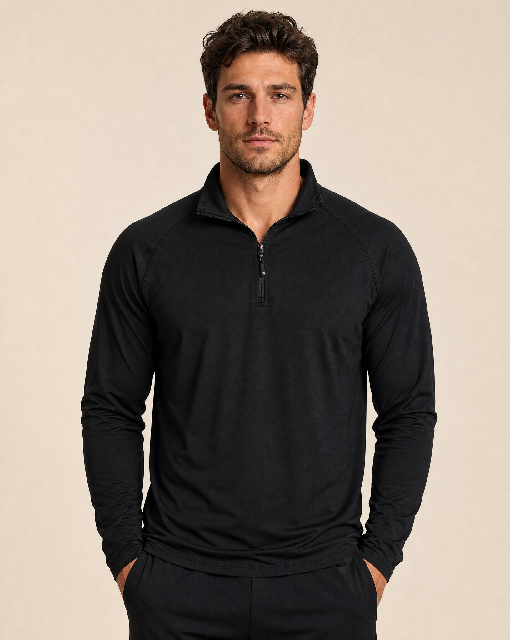 Cutter & Buck Coos Bay Active Half Zip Herr - Svart