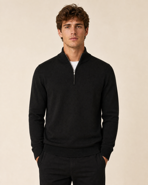 Cutter & Buck Oakville Half Zip Herr - Svart