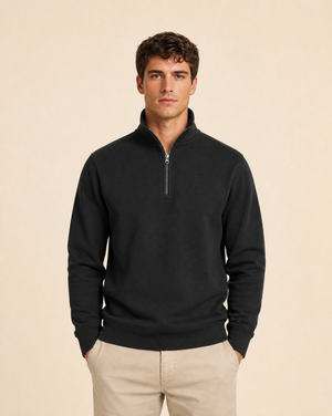 Clique Miami Sweatshirt Half Zip Herr - Svart