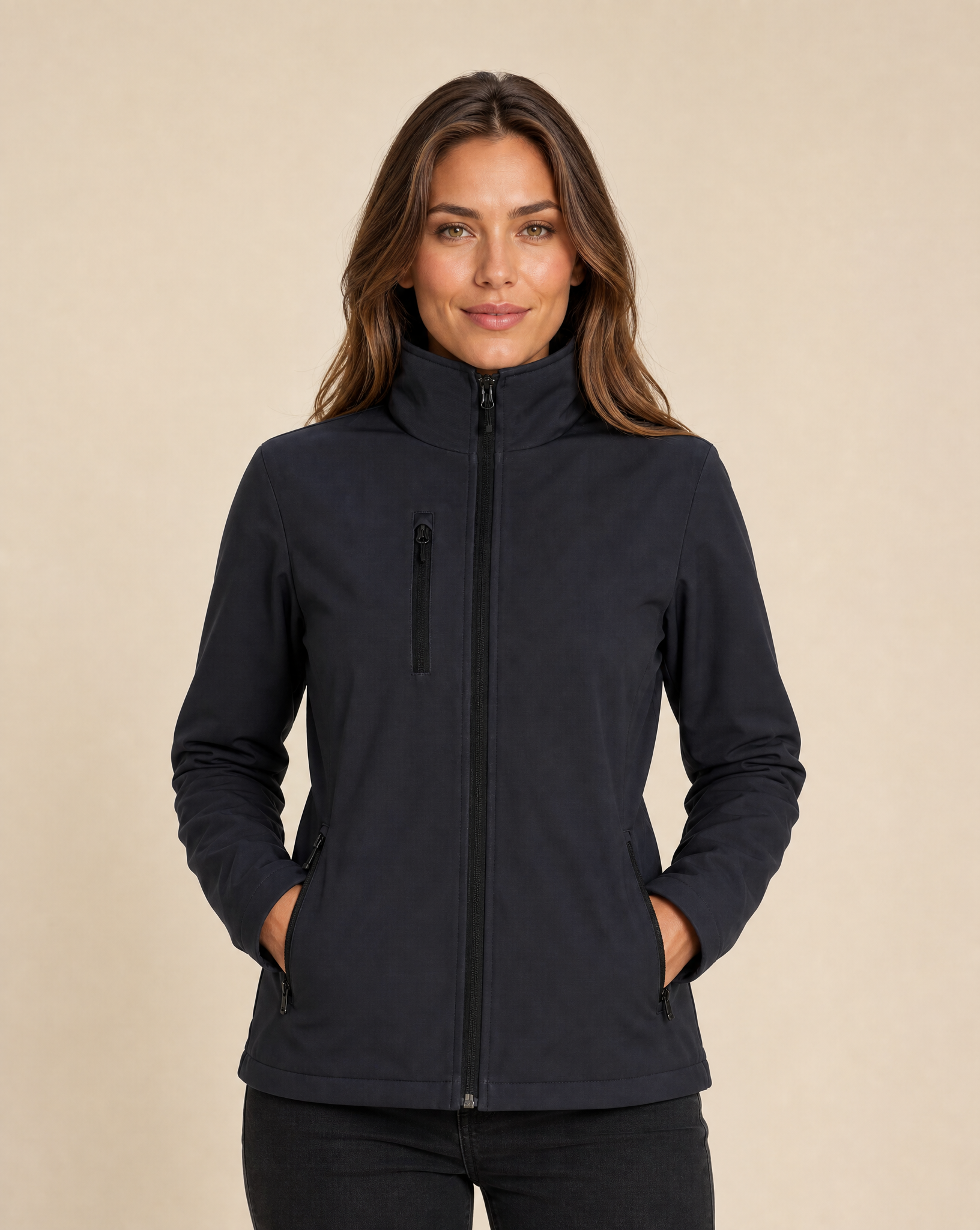 Clique Padded Softshell Jacket Dam - Svart