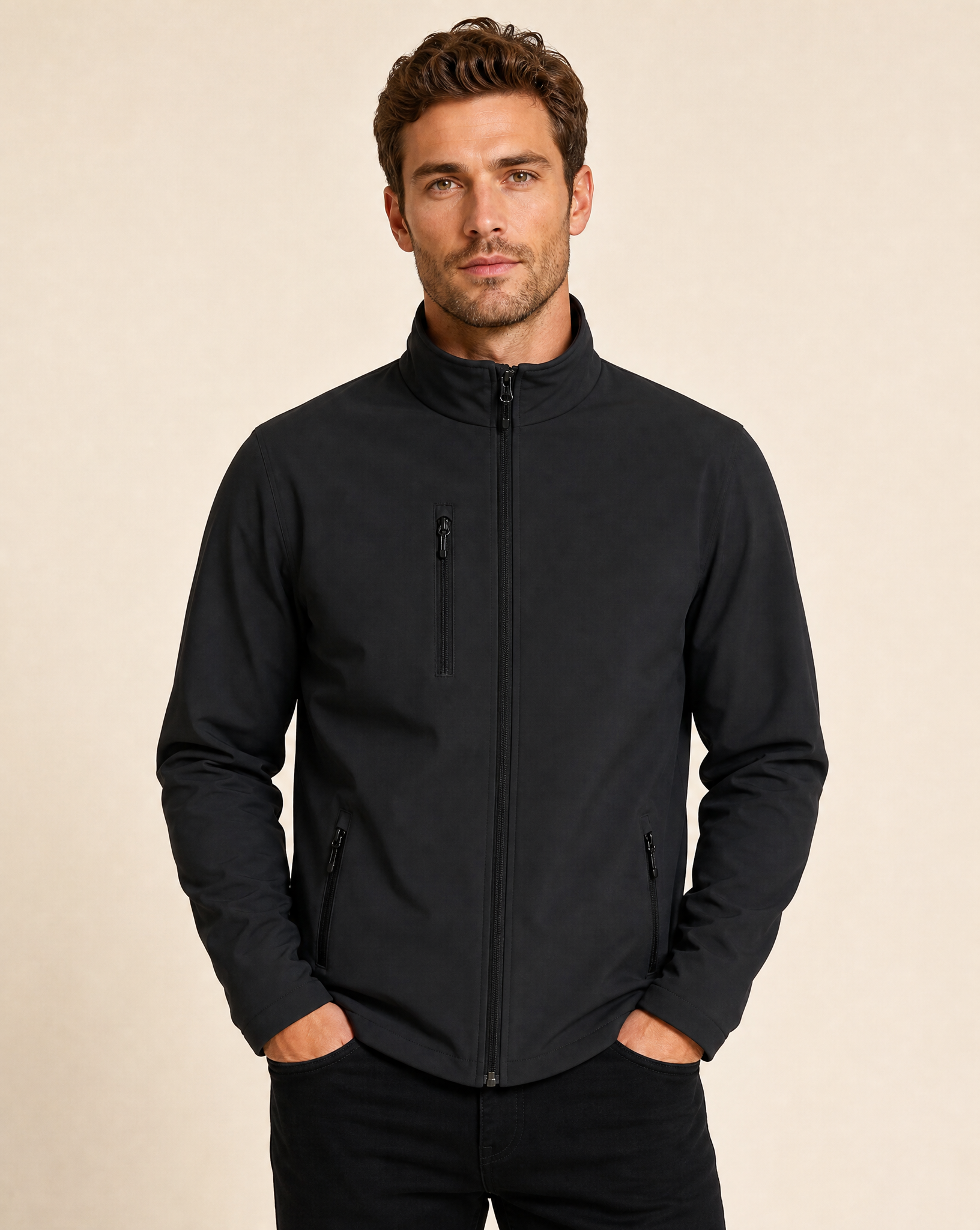 Clique Padded Softshell Jacket Herr - Svart
