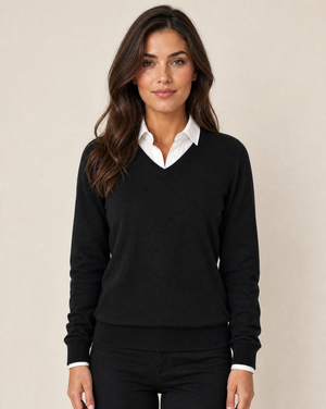 Cutter & Buck Oakville V-neck Dam - Svart