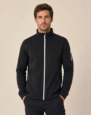 Clique Ducan Tröja Full Zip Herr - Svart