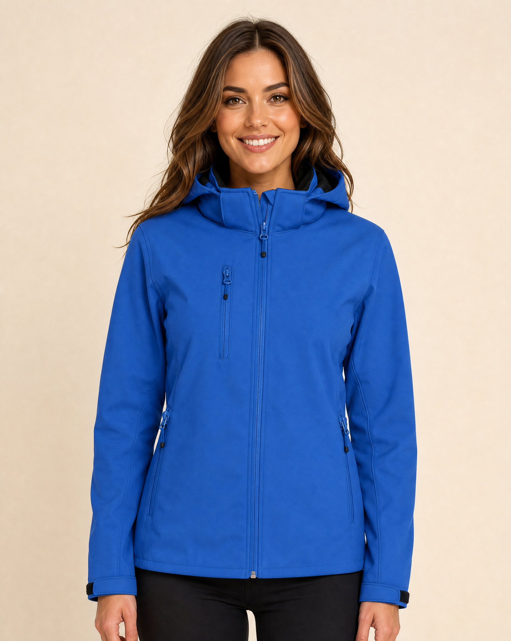 Clique Classic Softshell Hoodie Jacka Dam - Royalblå