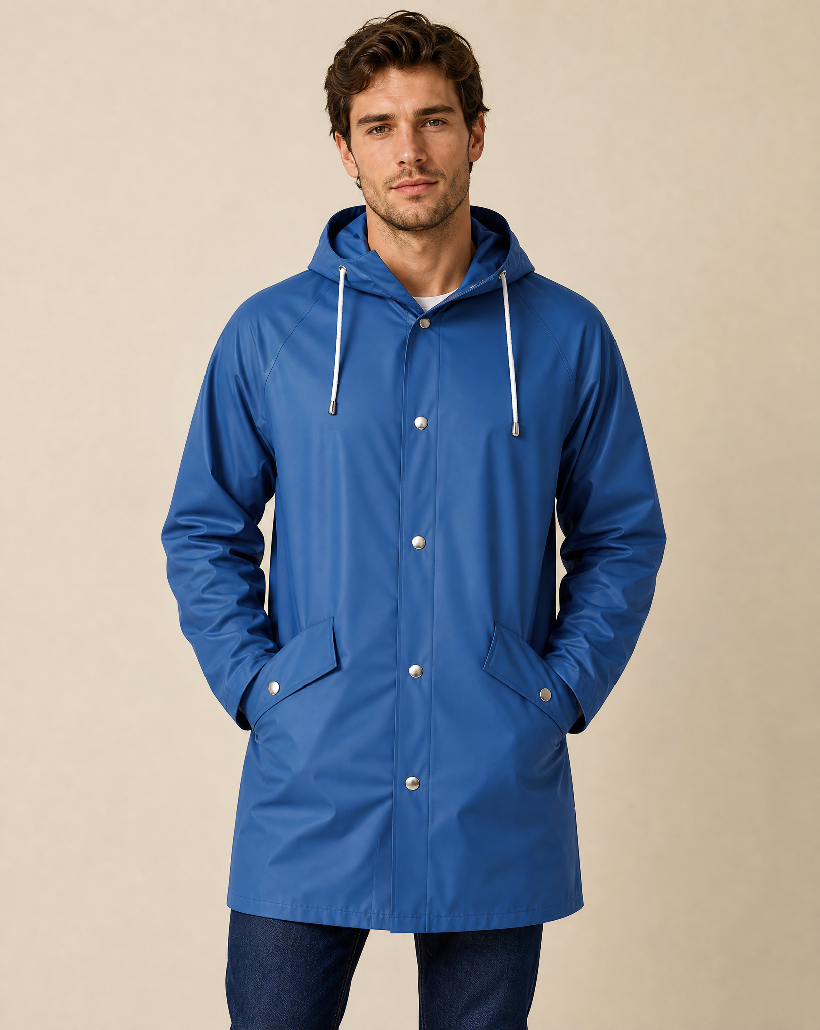 Clique Classic Rain Jacket Herr - Royalblå