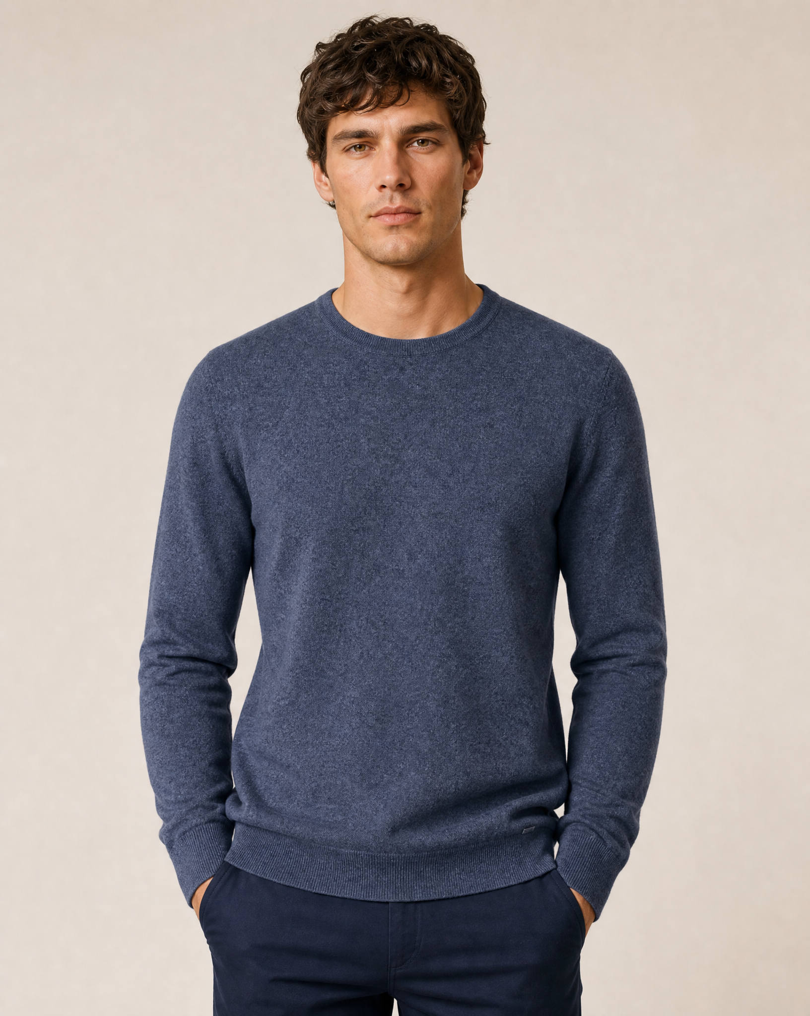Cutter & Buck Kennewick Tröja Herr - Sea Blue Melange