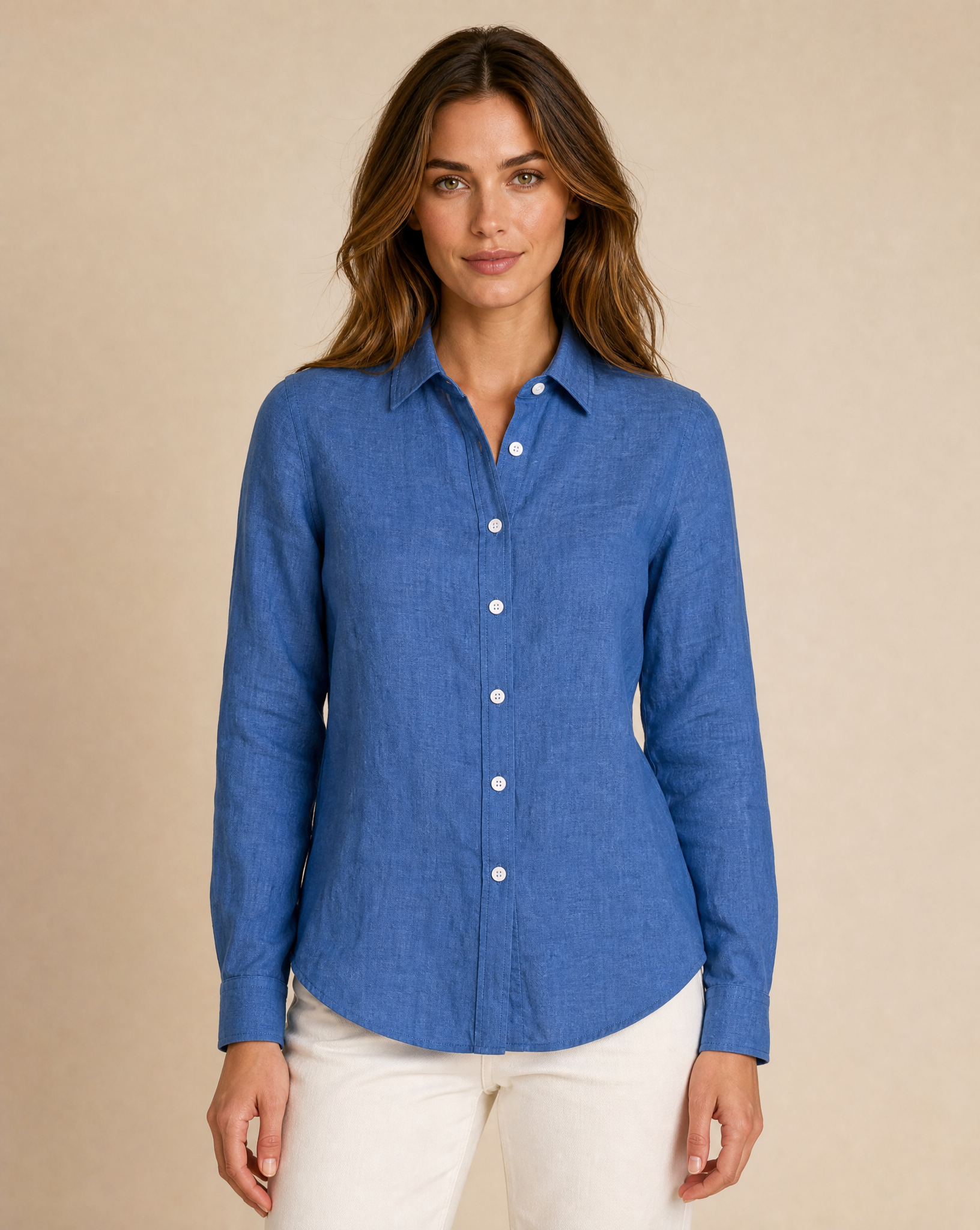 Cutter & Buck Summerland Linneskjorta Dam - Dream Blue