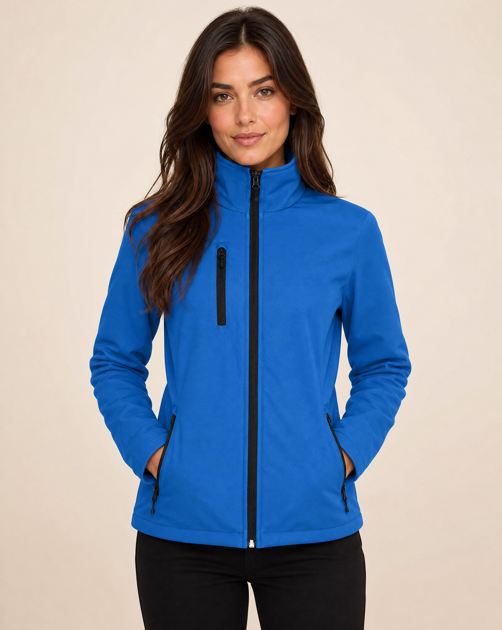 Clique Padded Softshell Jacket Dam - Royalblå