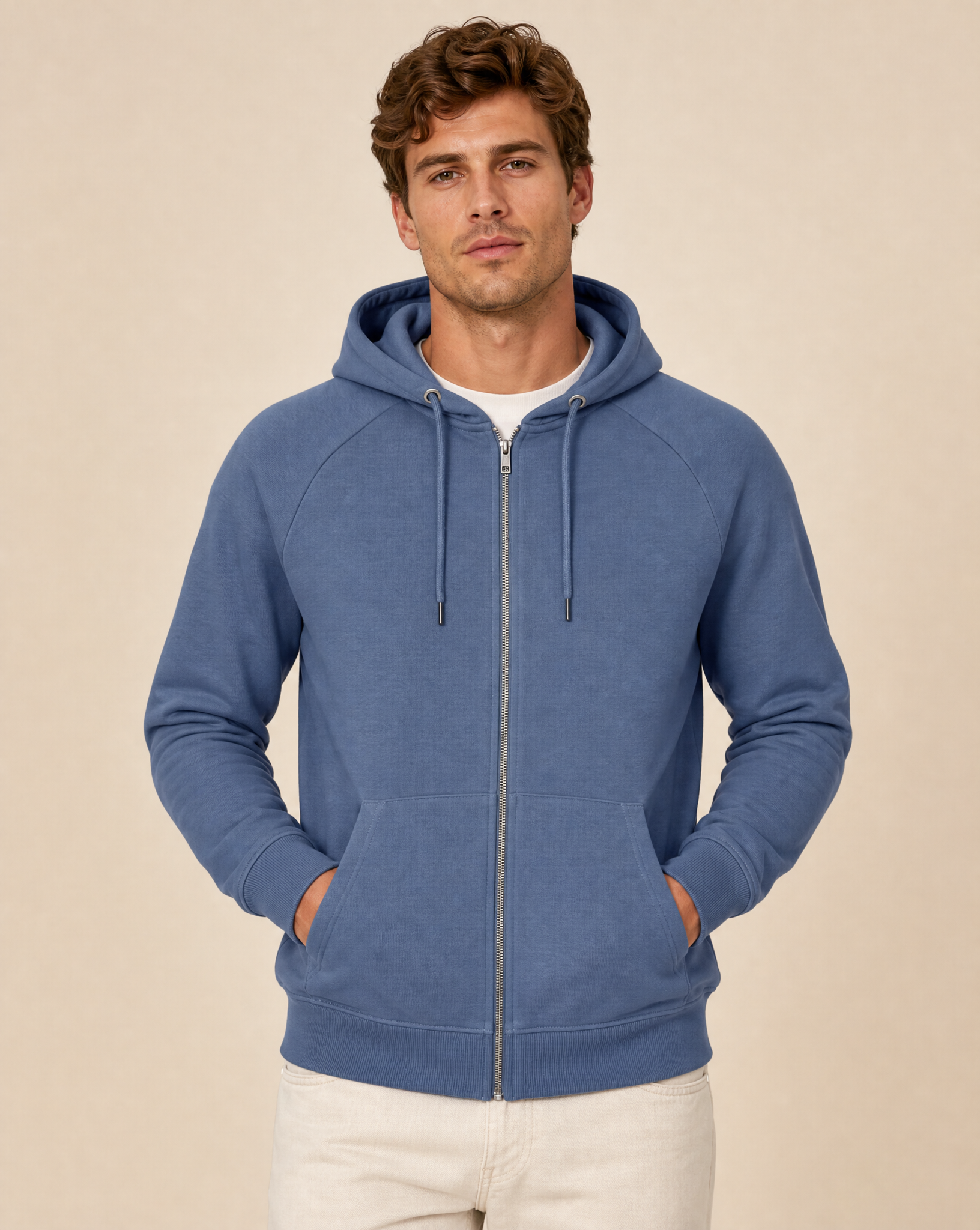 Clique Miami PRO Hoodie Full Zip Herr - Blå