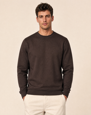 Clique Miami Sweatshirt Herr - Dark Mocca