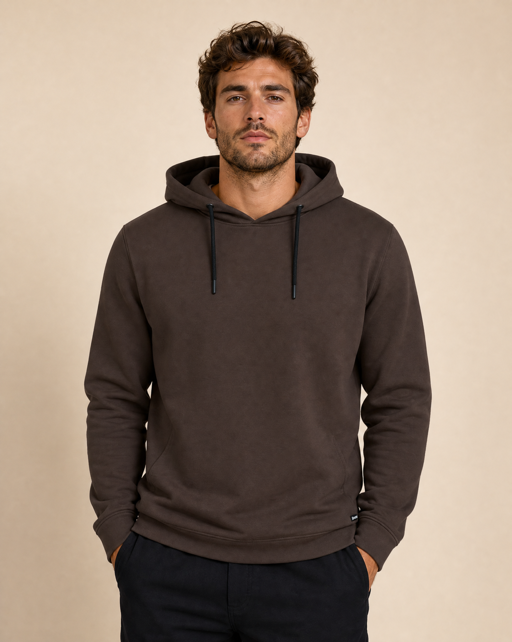 Cutter & Buck Pemberton Hoodie Herr - Dark Mocca