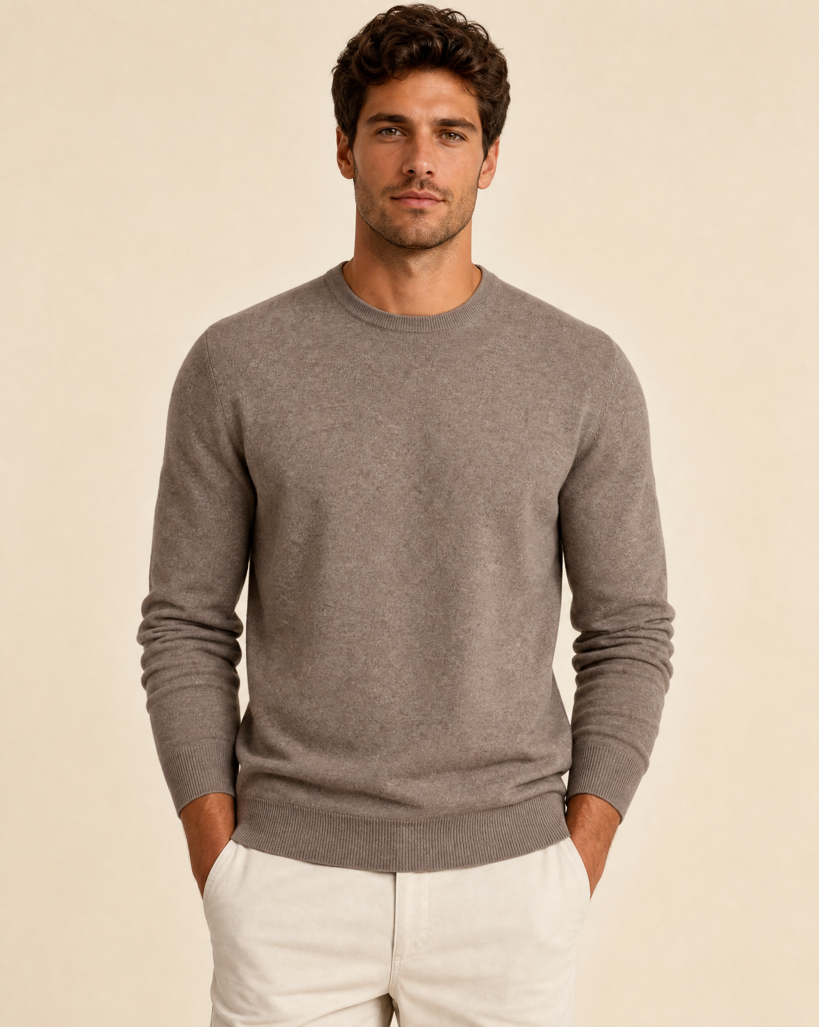 Cutter & Buck Oakville Tröja Herr - Nougatmelerad