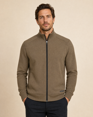 Cutter & Buck Pemberton Cardigan Herr - Khaki