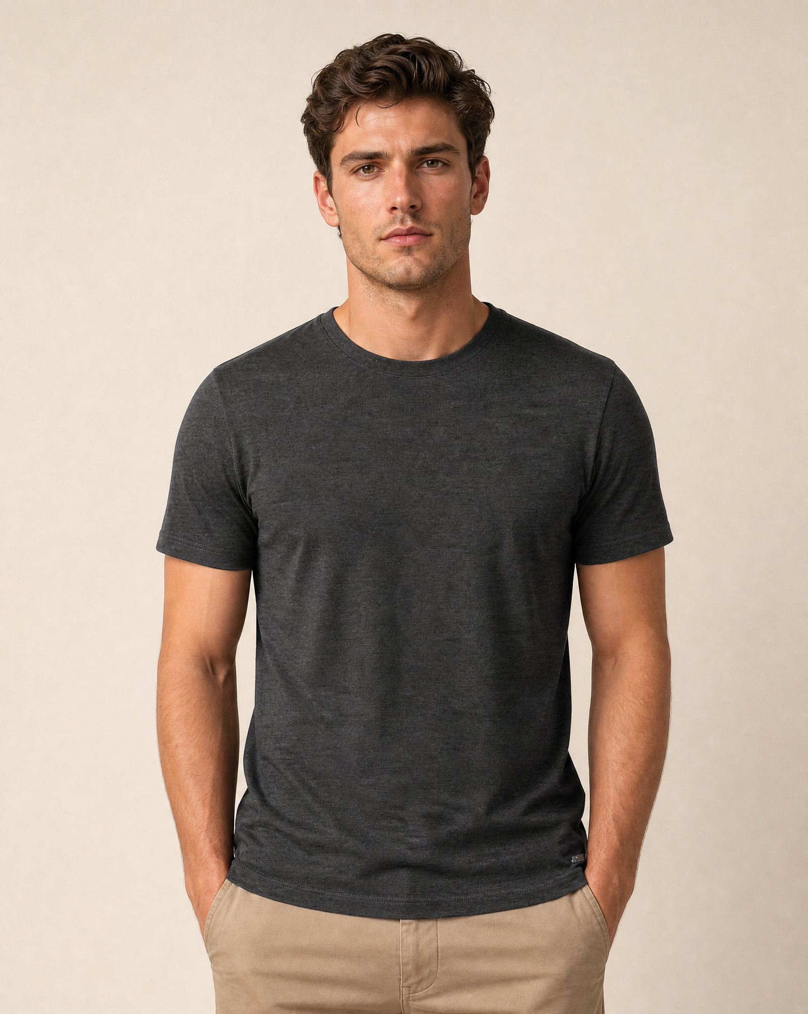 Cutter & Buck Manzanita T-shirt Herr - Antracitmelerad