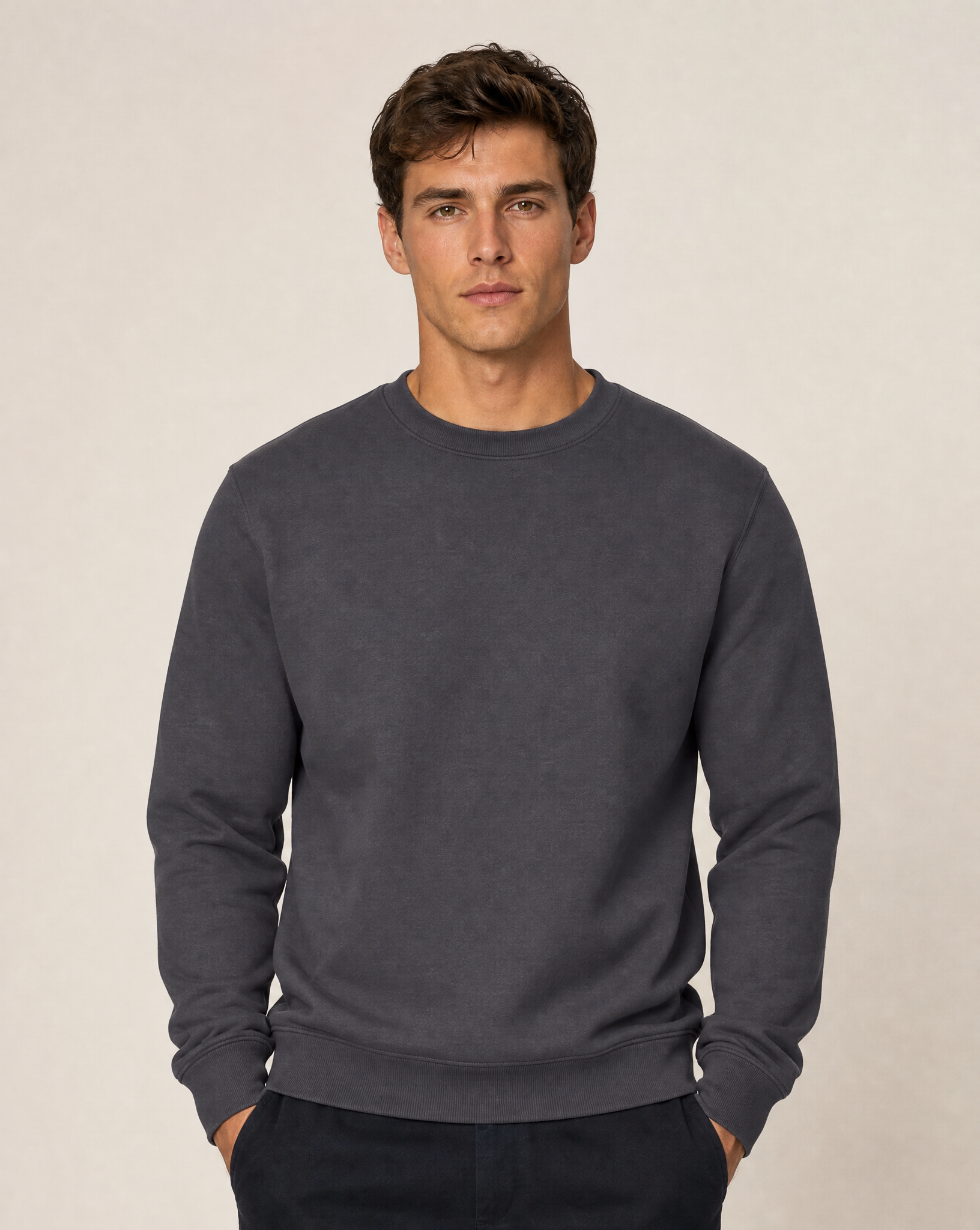 Clique Miami Sweatshirt Herr - Metallgrå