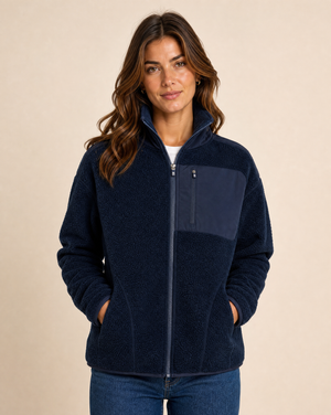 Cutter & Buck Cascade Sherpa Fleece Dam - Mörk Marin