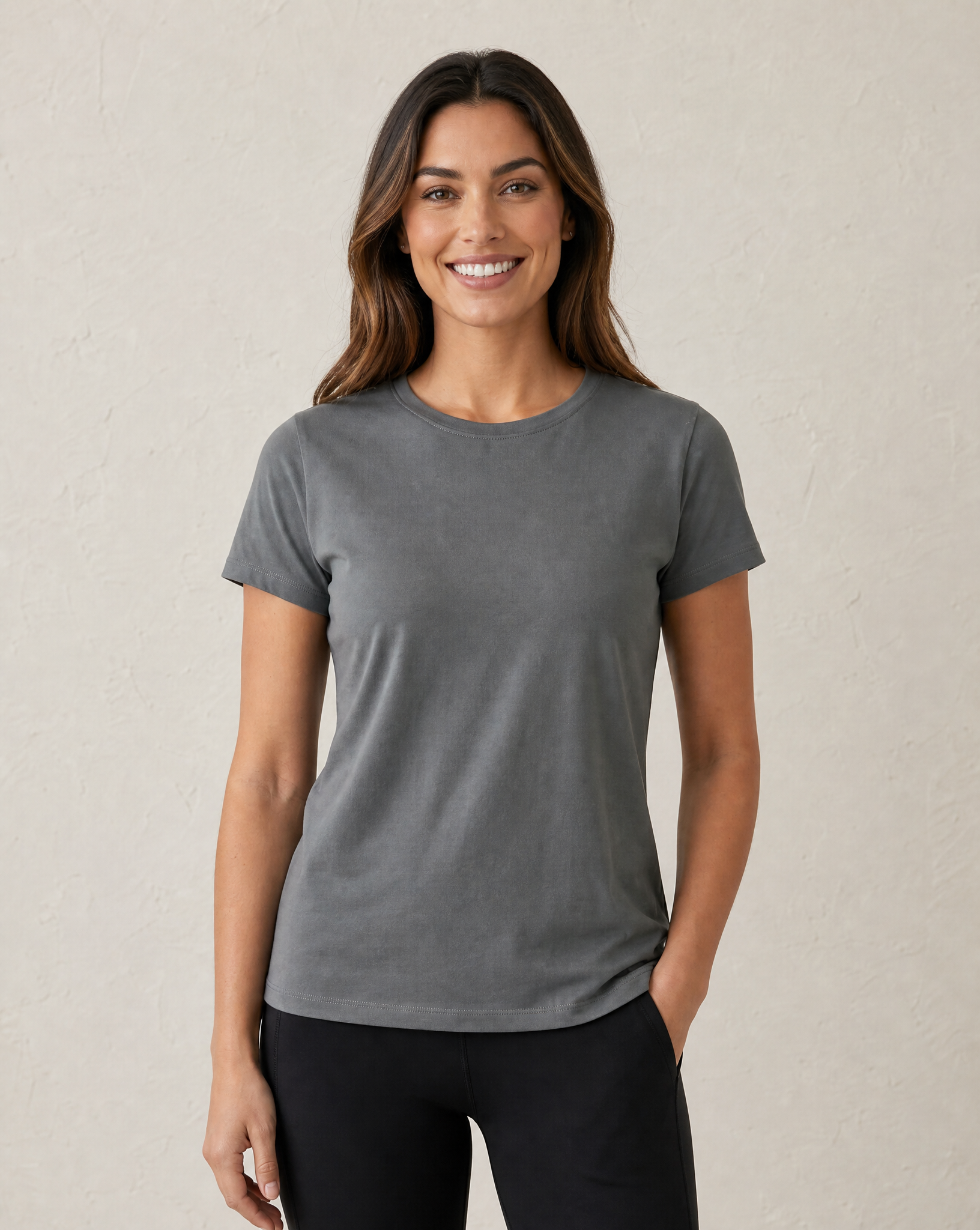 Cutter & Buck Manzanita Roundneck T-Shirt Dam - Grå