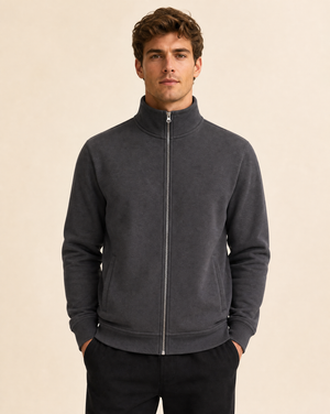 Clique Miami Cardigan Herr - Metallgrå