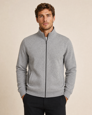Clique Miami Cardigan Herr - Gråmelerad