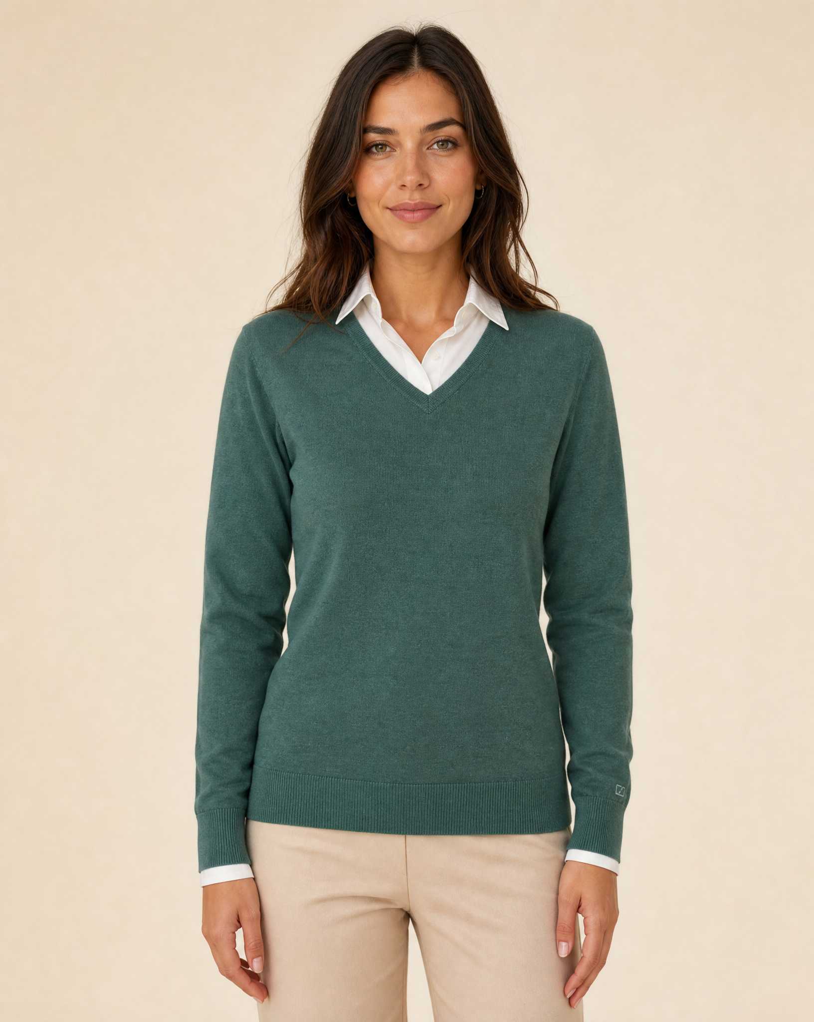 Cutter & Buck Oakville V-neck Dam - Pine Green