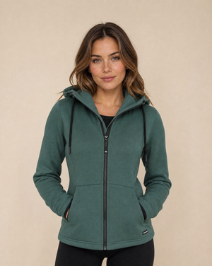 Cutter & Buck Pemberton Hoodie Full Zip Dam - Pine Green
