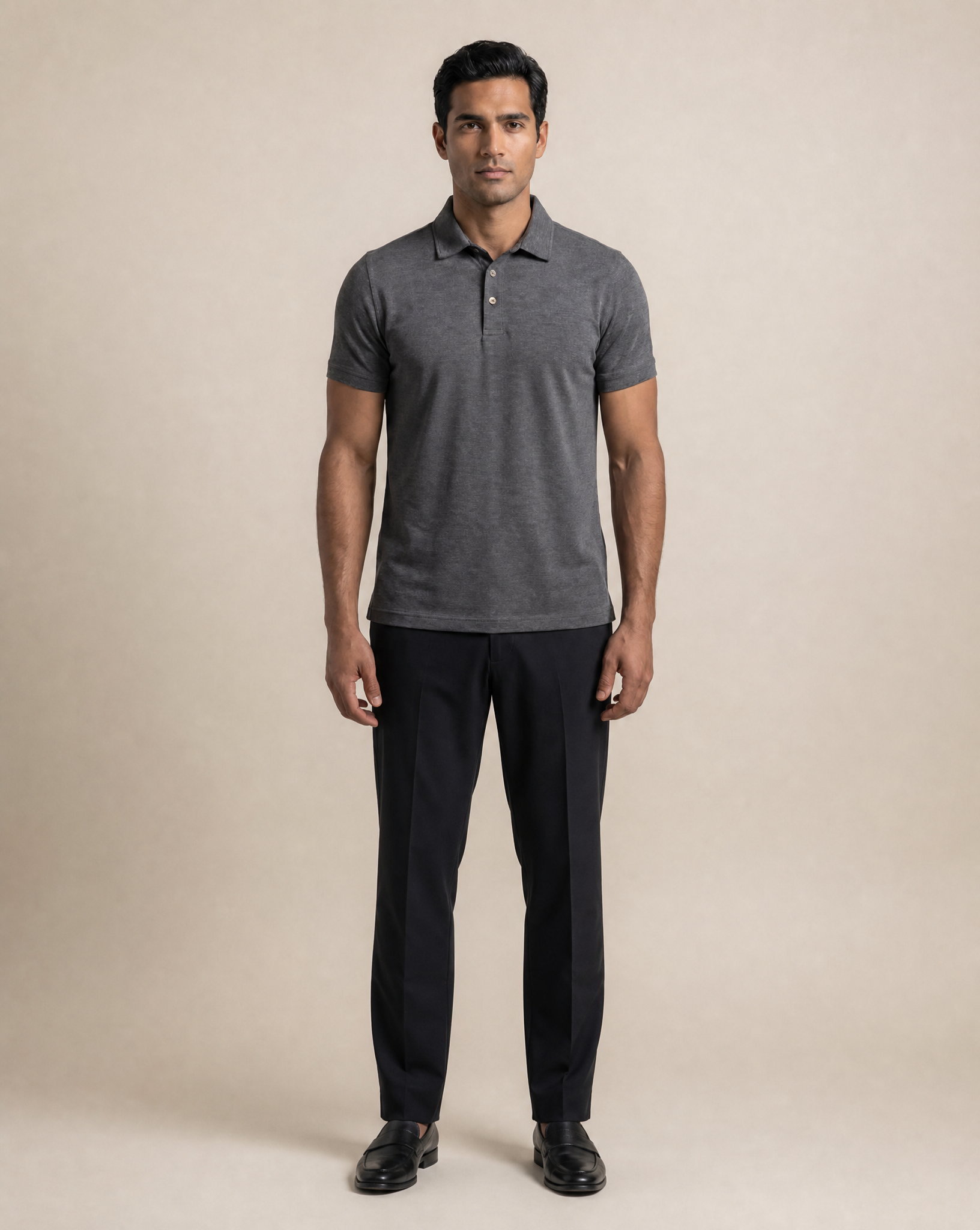 Cutter & Buck Advantage Polo Herr - Antracitmelerad