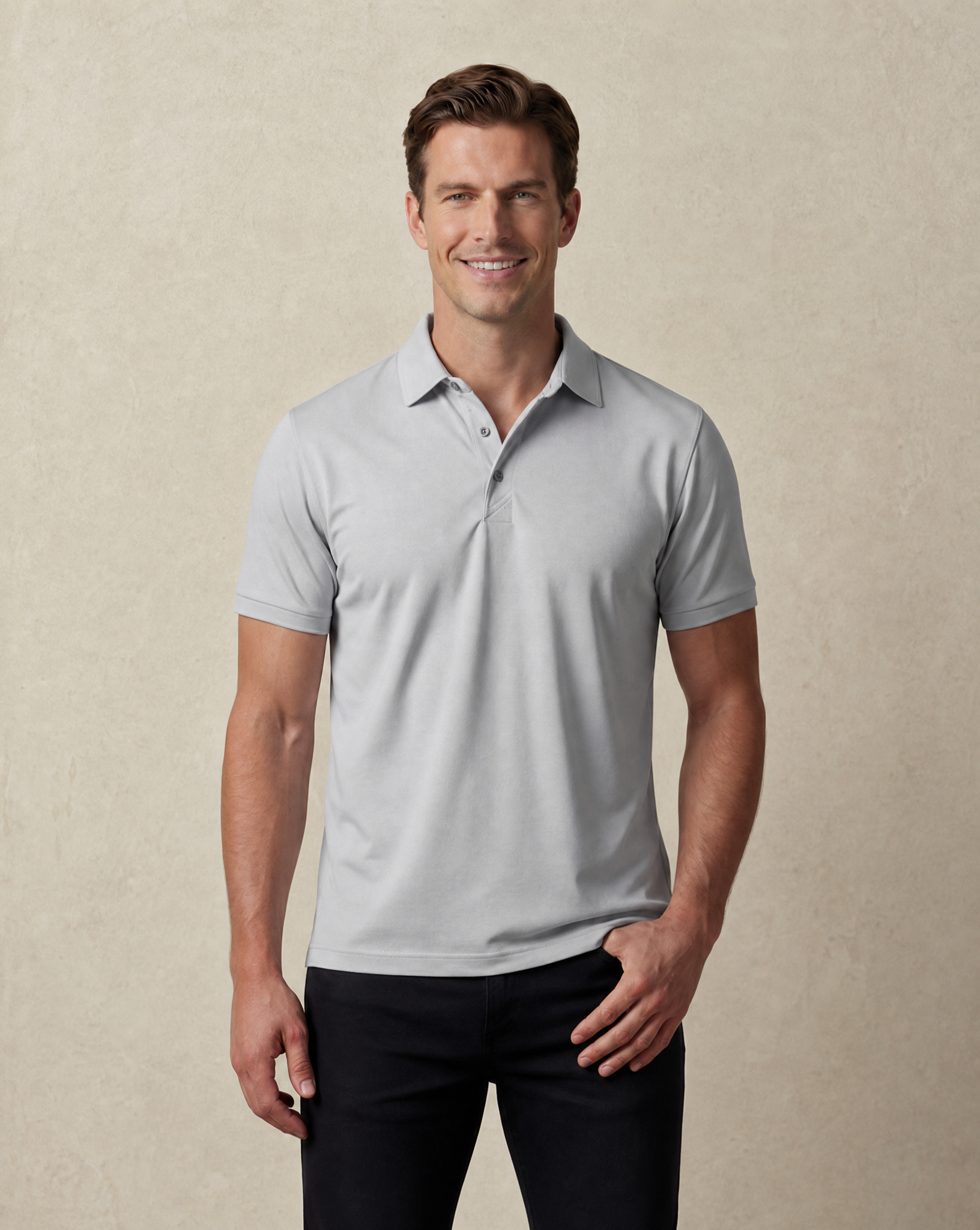 Cutter & Buck Virtue Polo Solid Herr - Silver