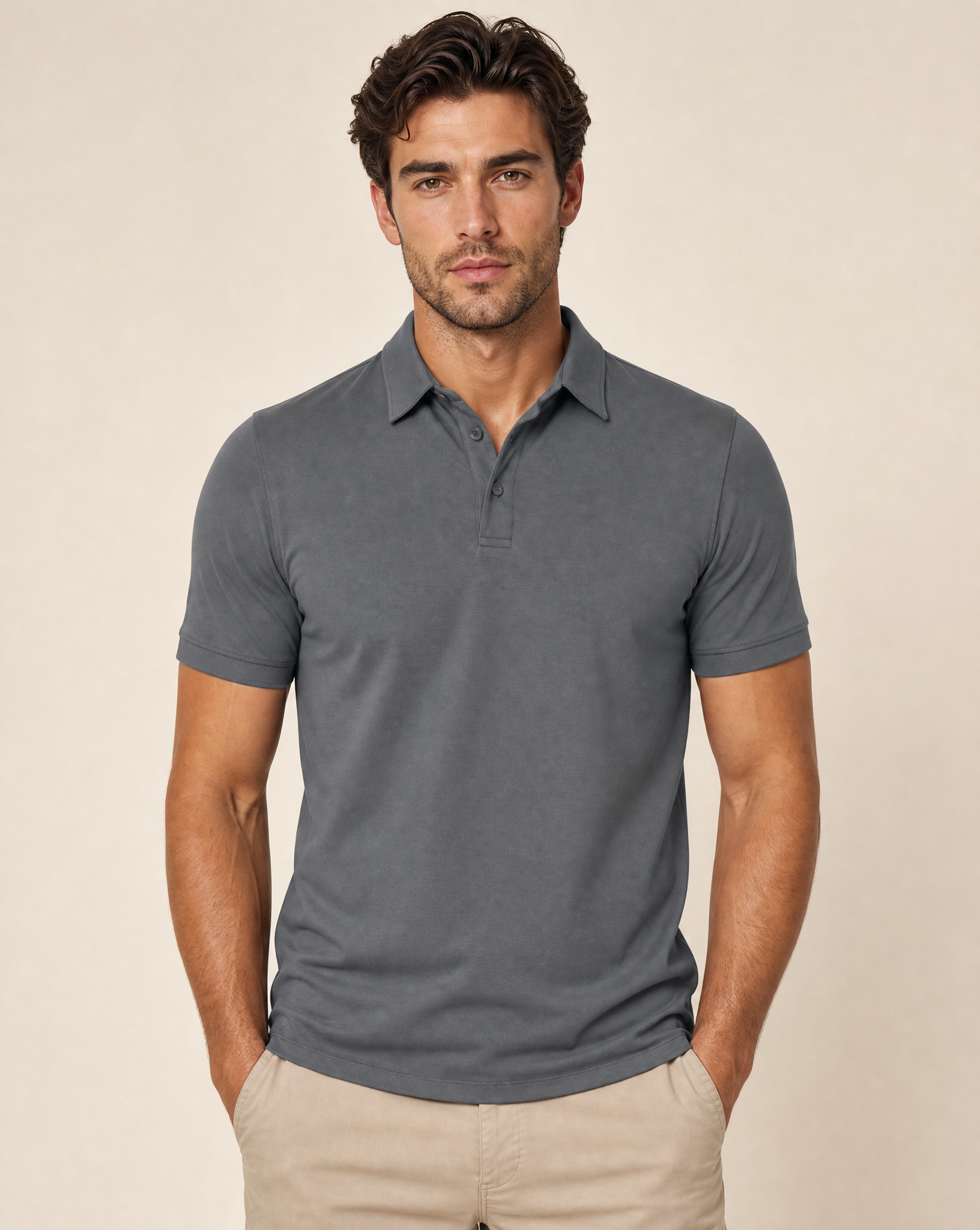 Cutter & Buck Oceanside Stretch Polo Herr - Grå