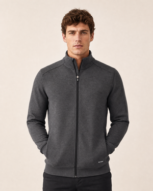 Cutter & Buck Pemberton Cardigan Herr - Antracitmelerad