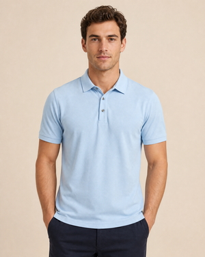 Cutter & Buck Advantage Premium Polo Herr - Himmelsblå