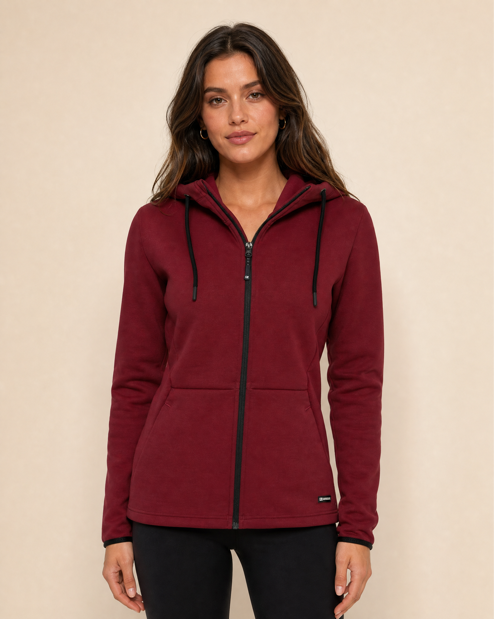 Cutter & Buck Pemberton Hoodie Full Zip Dam - Biking Red
