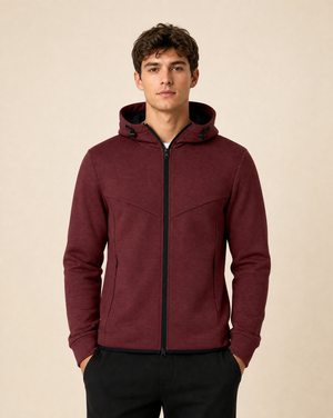 Clique Hayden Hoodie Herr - Vinröd
