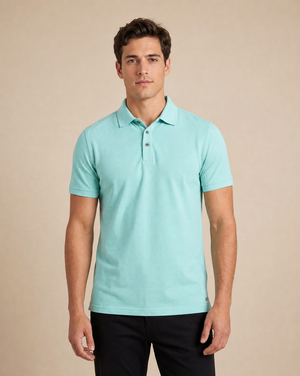 Cutter & Buck Advantage Polo Herr - Ljus Turkos