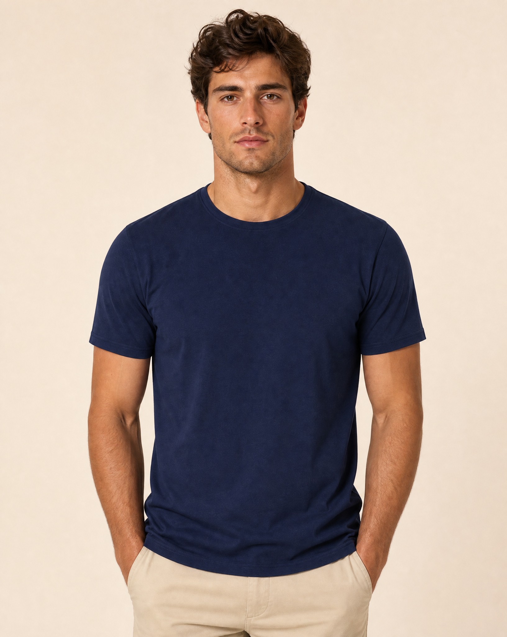 Clique Premium Fashion-T Herr - Mörk Marin-1