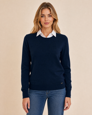 Cutter & Buck Kennewick Crewneck Dam - Mörk Marin