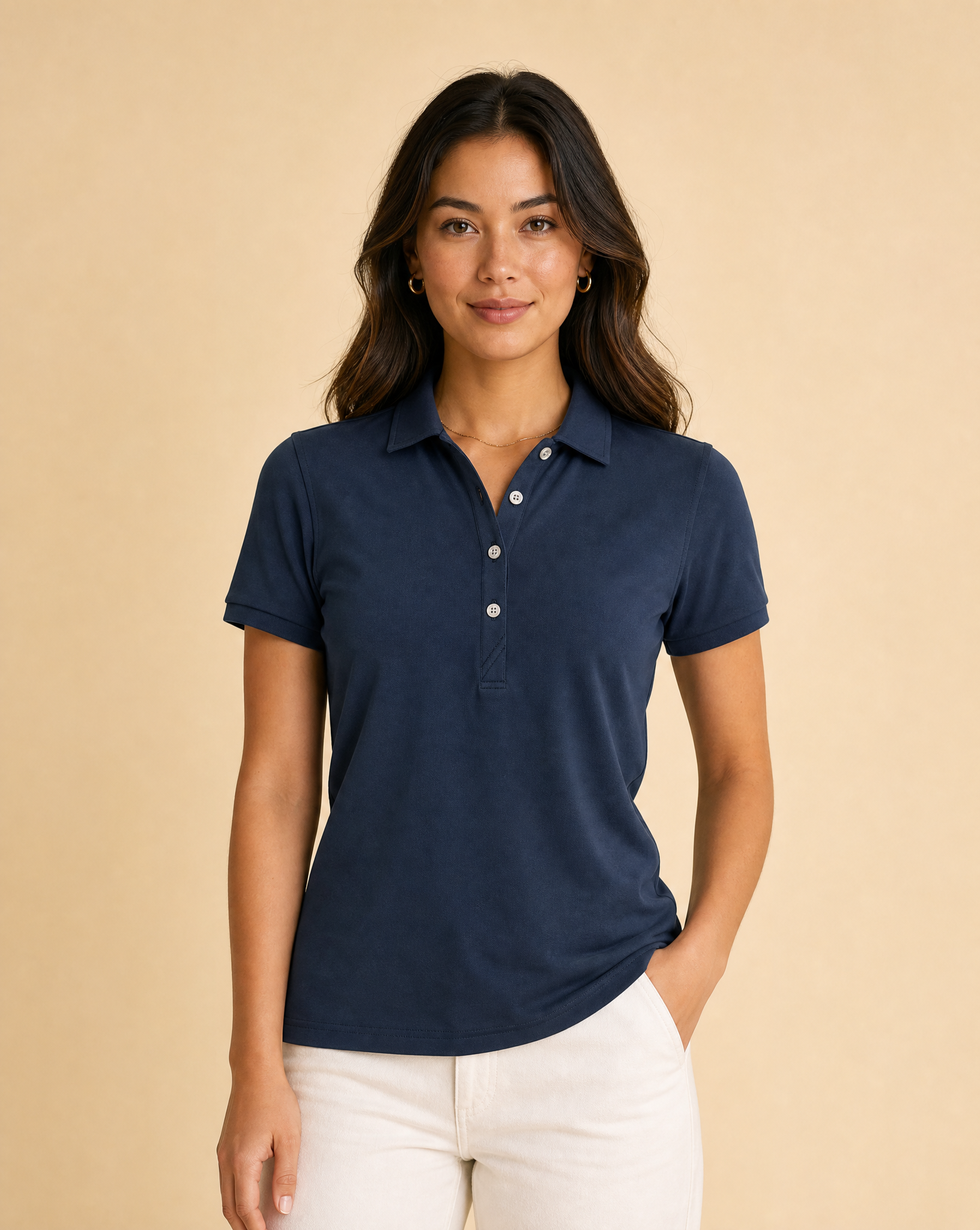 Cutter & Buck Virtue Polo Solid Dam - Mörk Marin