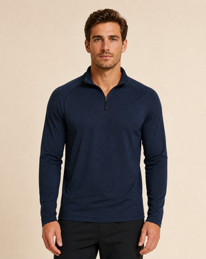 Cutter & Buck Coos Bay Active Half Zip Herr - Mörk Marin