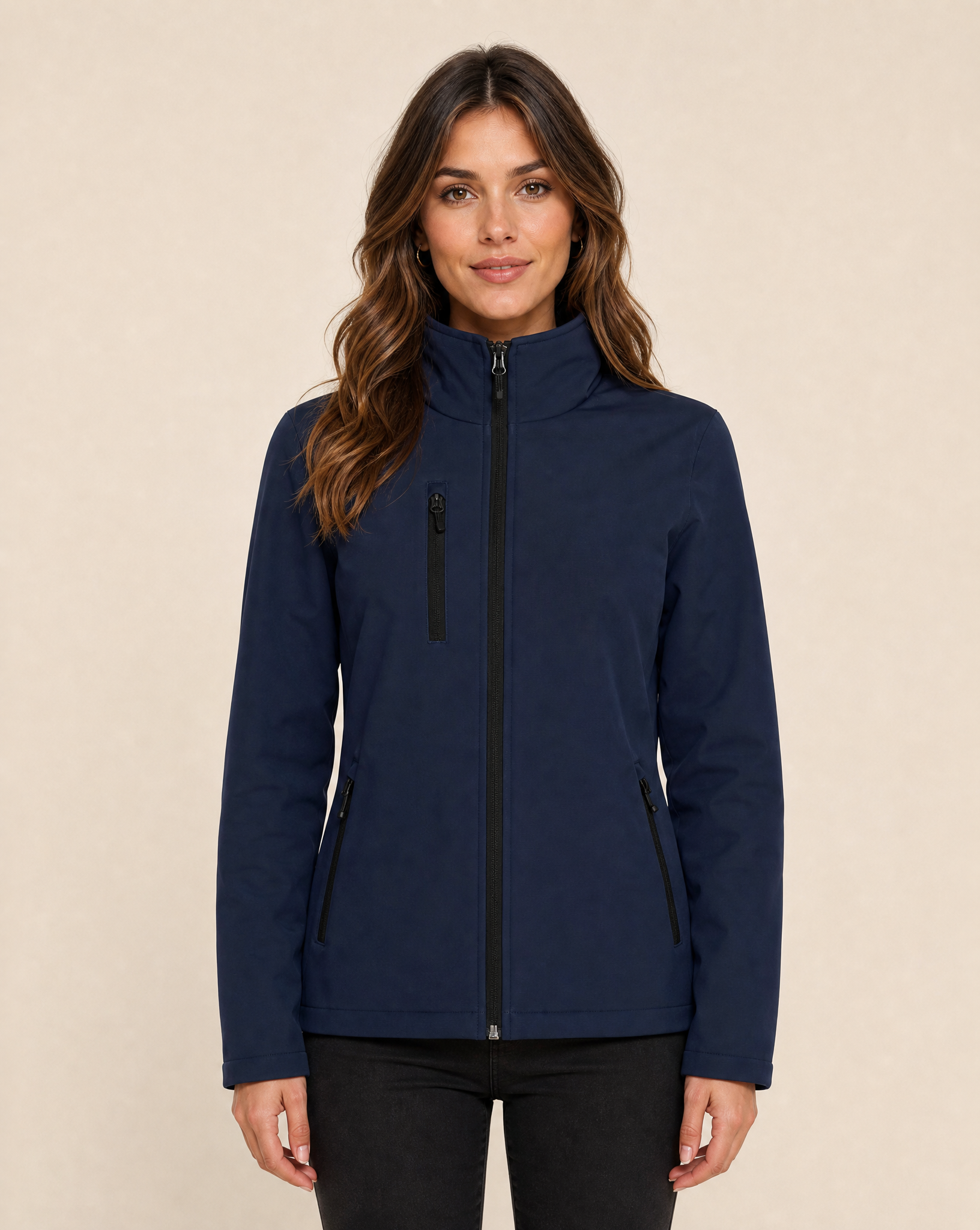 Clique Padded Softshell Jacket Dam - Mörk Marin