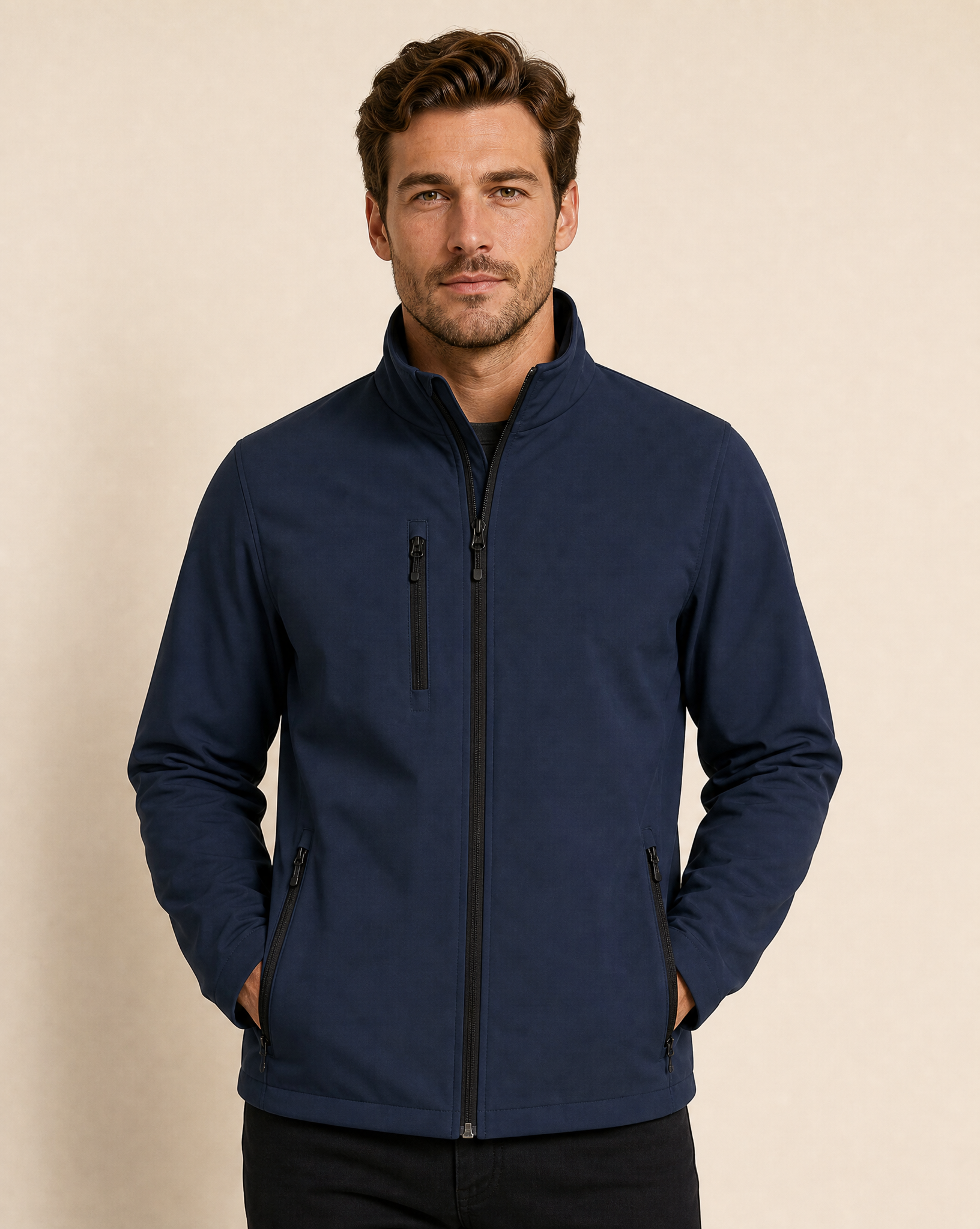 Clique Padded Softshell Jacket Herr - Mörk Marin