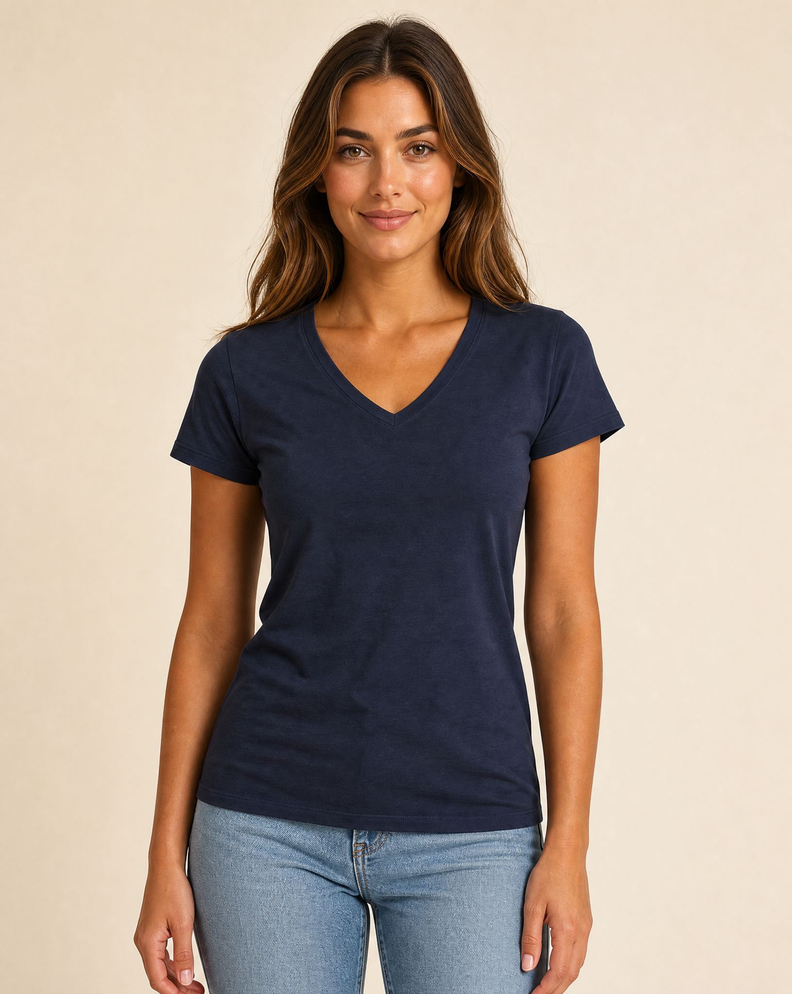 Cutter & Buck Manzanita T-shirt V-neck Dam - Mörk Marin
